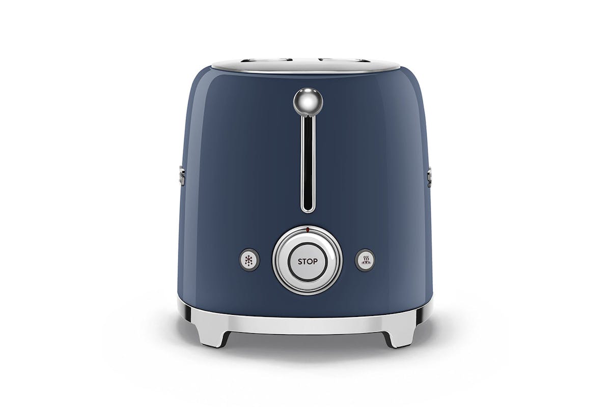 Smeg 50's Retro Style Aesthetic 2 Slice Toaster | TSF01NBUK | Navy Blue-3