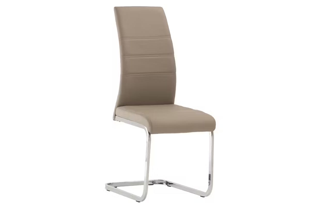 Soho Dining Chairs | Leather | Cappuccino | Set of 2
