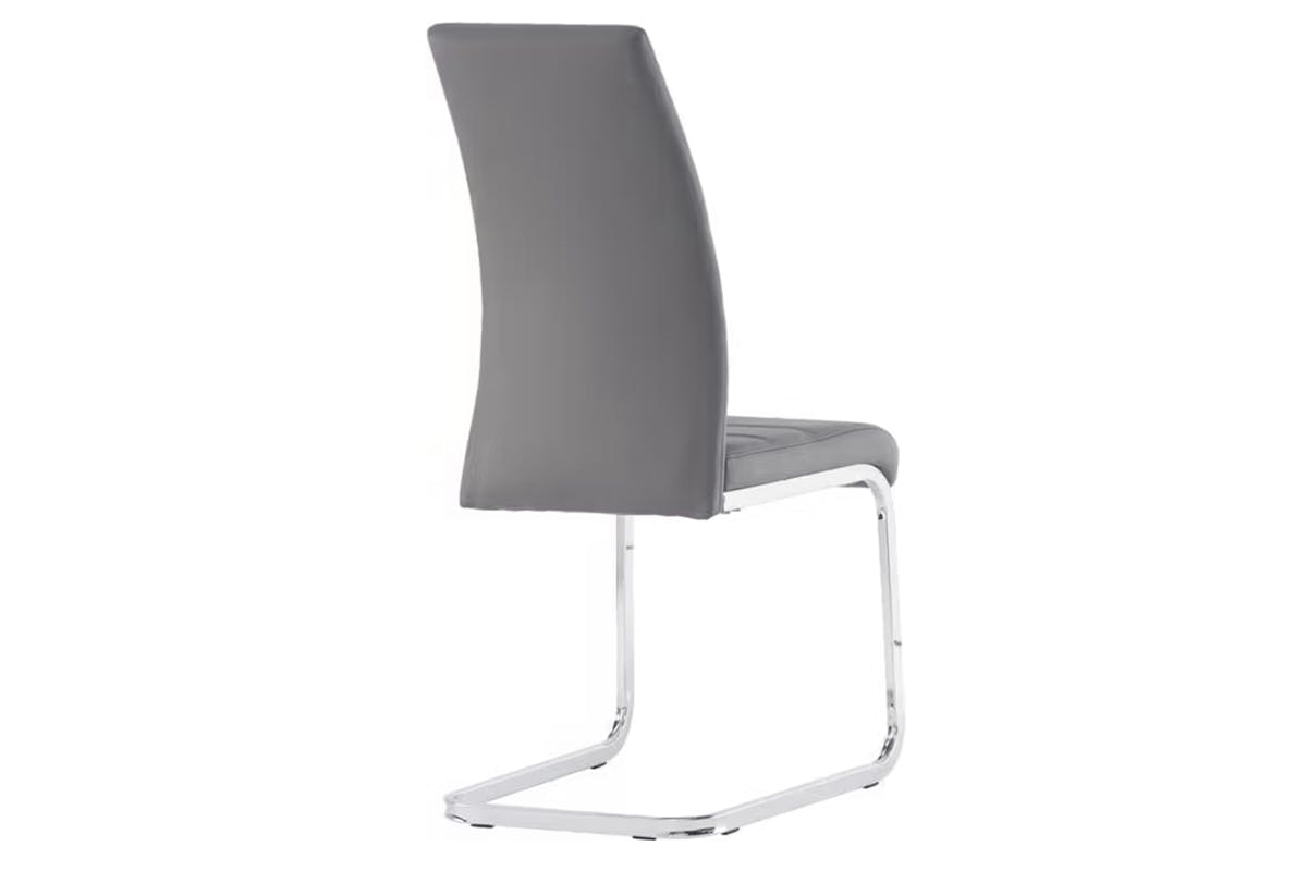 Soho Dining Chairs | Leather | Grey | Set of 2-3