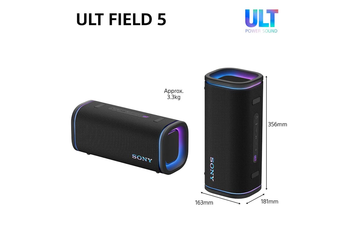 Sony ULT FIELD 5  Powerful Bluetooth Portable Speaker| Black | SRSULT50B.CE7-11