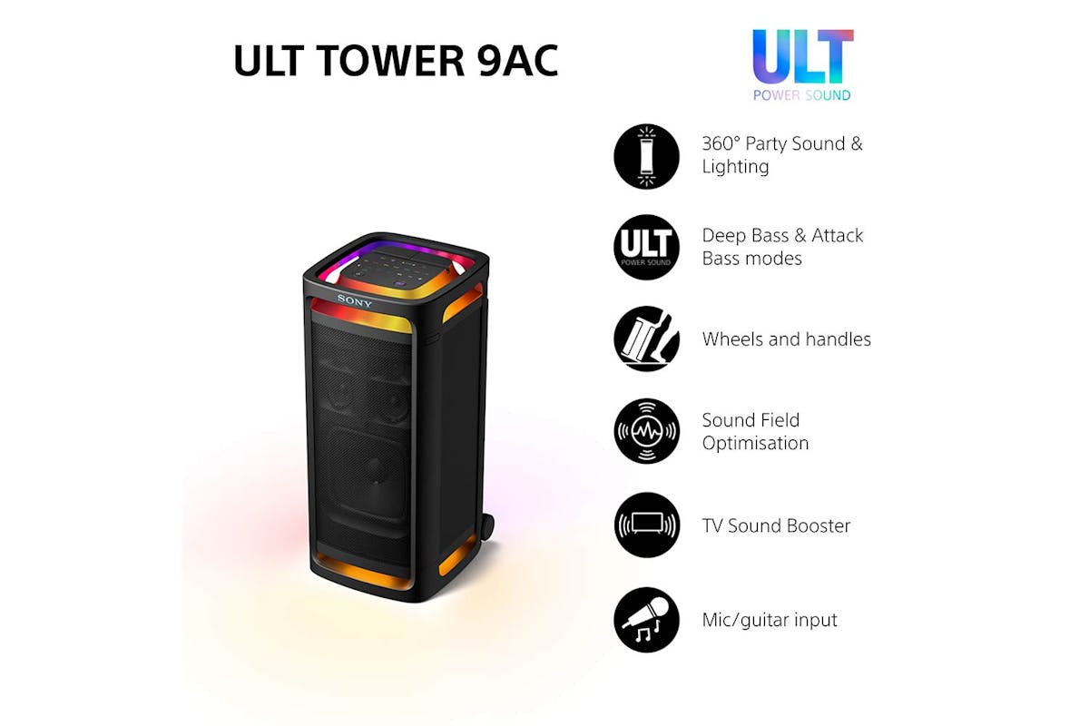 Sony ULT TOWER 9AC Ultimate Bluetooth Party Speaker | Black | SRSULT900AC.CEL-7