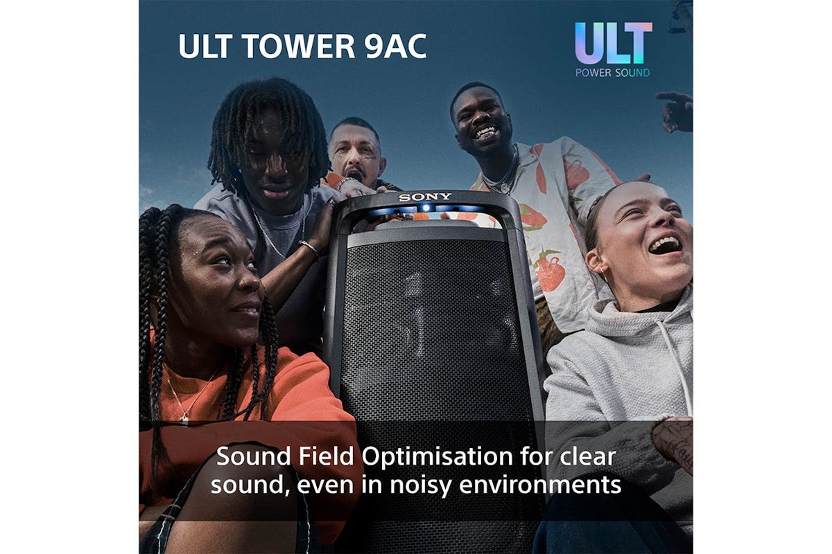 Sony ULT TOWER 9AC Ultimate Bluetooth Party Speaker | Black | SRSULT900AC.CEL-10