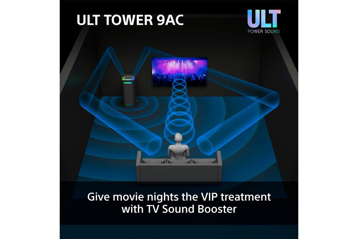 Sony ULT TOWER 9AC Ultimate Bluetooth Party Speaker | Black | SRSULT900AC.CEL-9