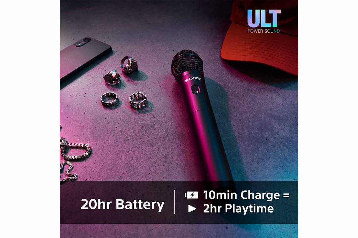 Sony ULTMIC1 Wireless Microphone Set with 2 Mics and Receiver| Black |UOULTMIC1.CE7-6