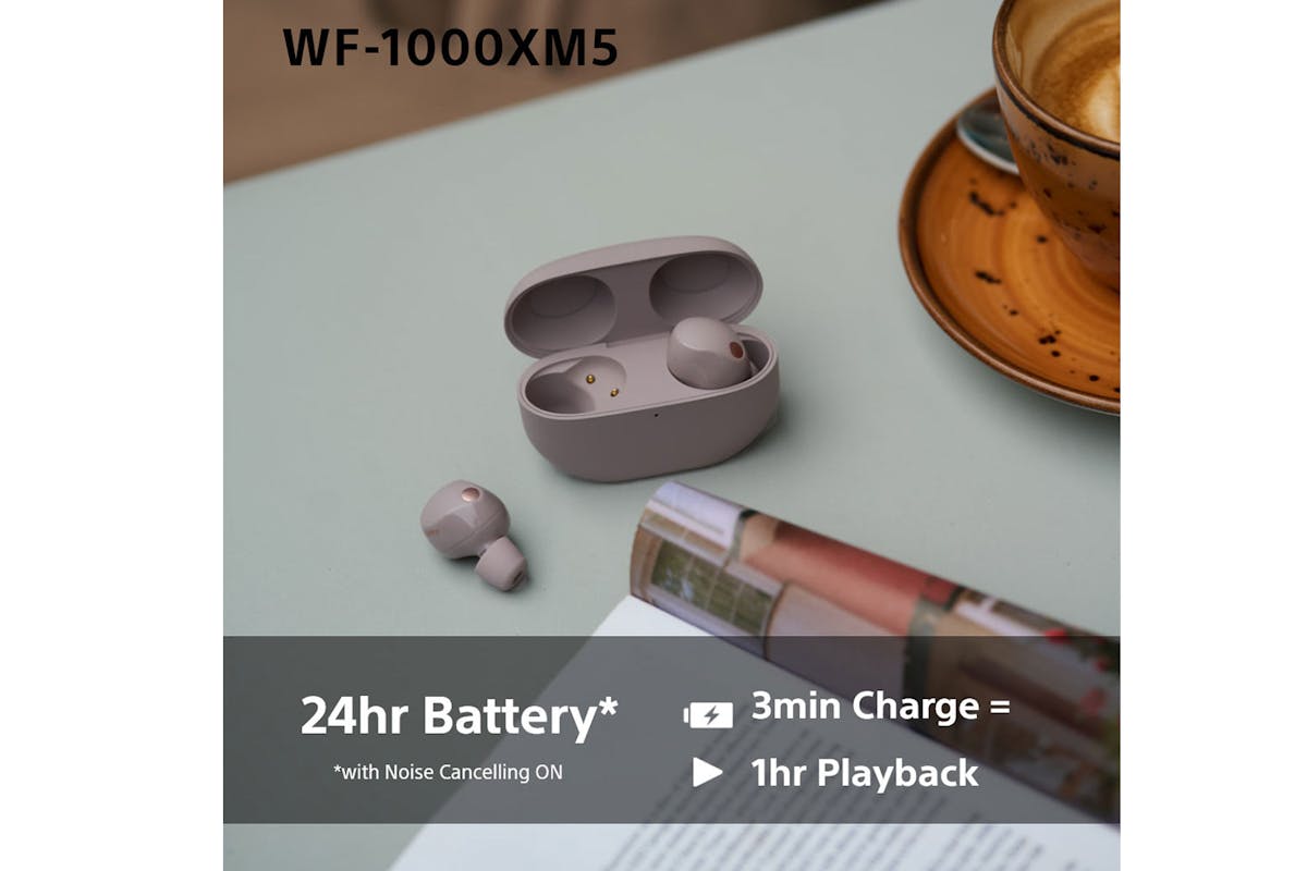 Sony WF-1000XM5 Wireless Noise Cancelling Earbuds | Smoky Pink-7