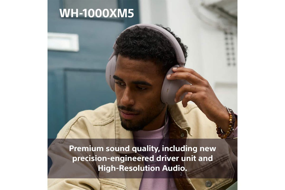 Sony WH-1000XM5 Over-Ear Wireless Noise Cancelling Headphones | Smoky Pink-2