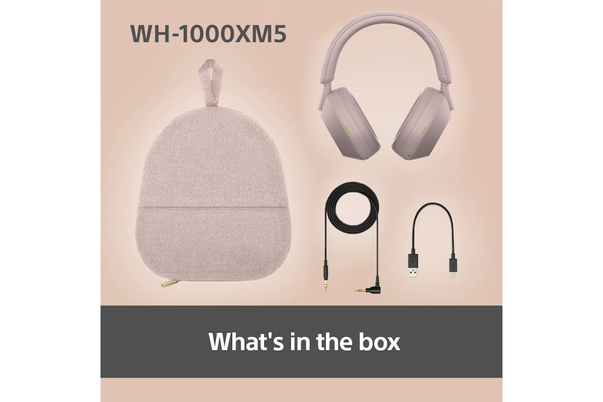 Sony WH-1000XM5 Over-Ear Wireless Noise Cancelling Headphones | Smoky Pink-8