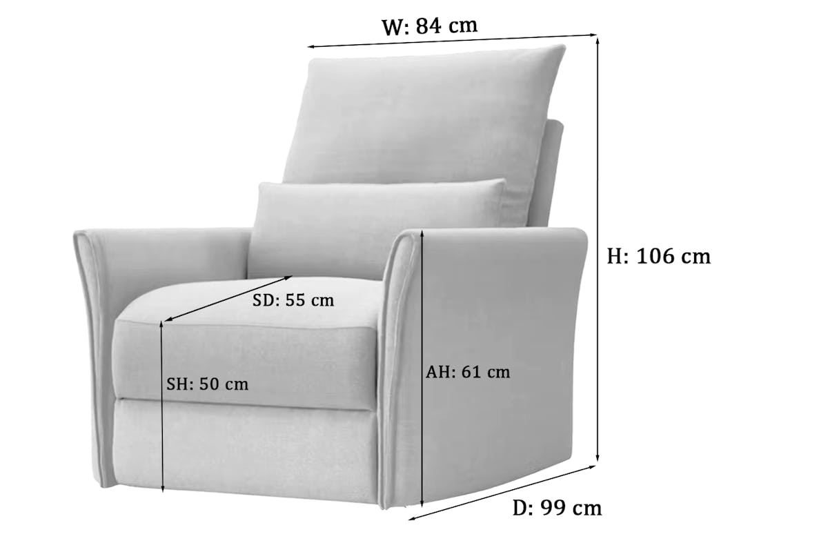 Sophie Armchair | Power Recliner | Fabric-3