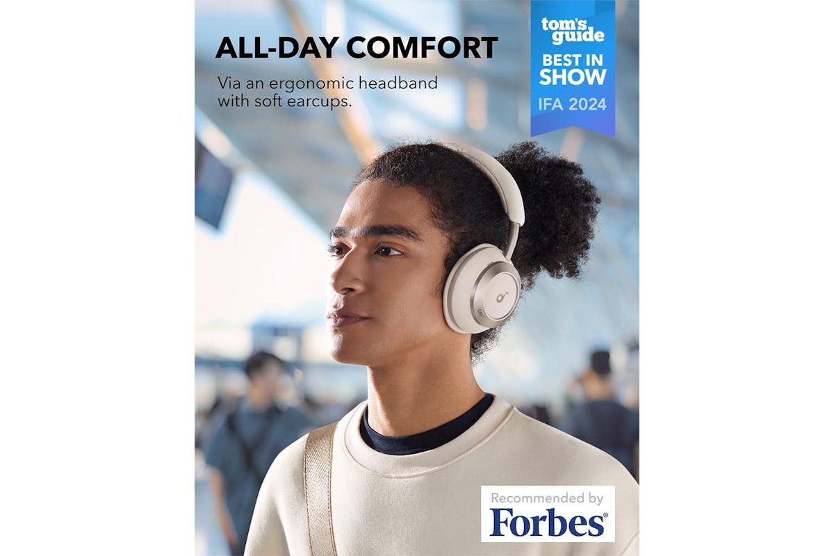 Soundcore Space One Pro Noise Cancelling Headphones | White-3