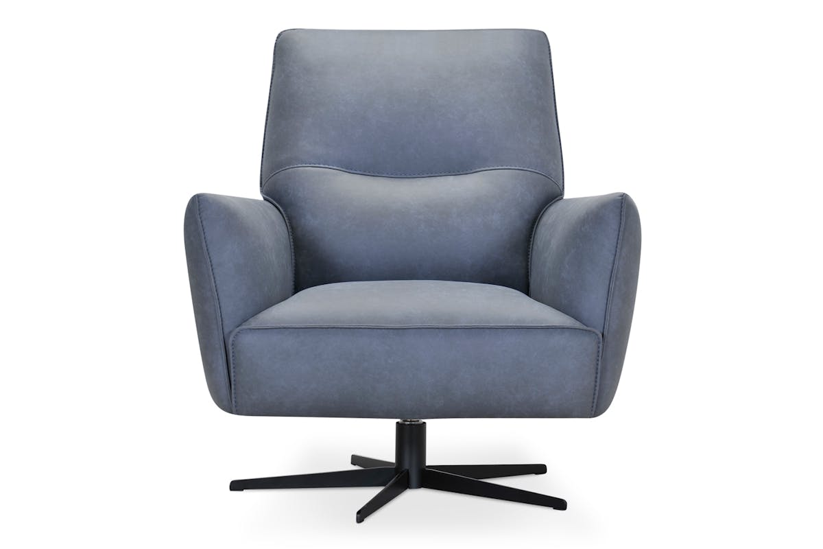 Alice Swivel Leather Armchair-5