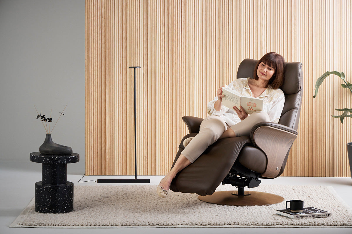 Adam Armchair | Power Recliner | Fabric | Offwhite-2