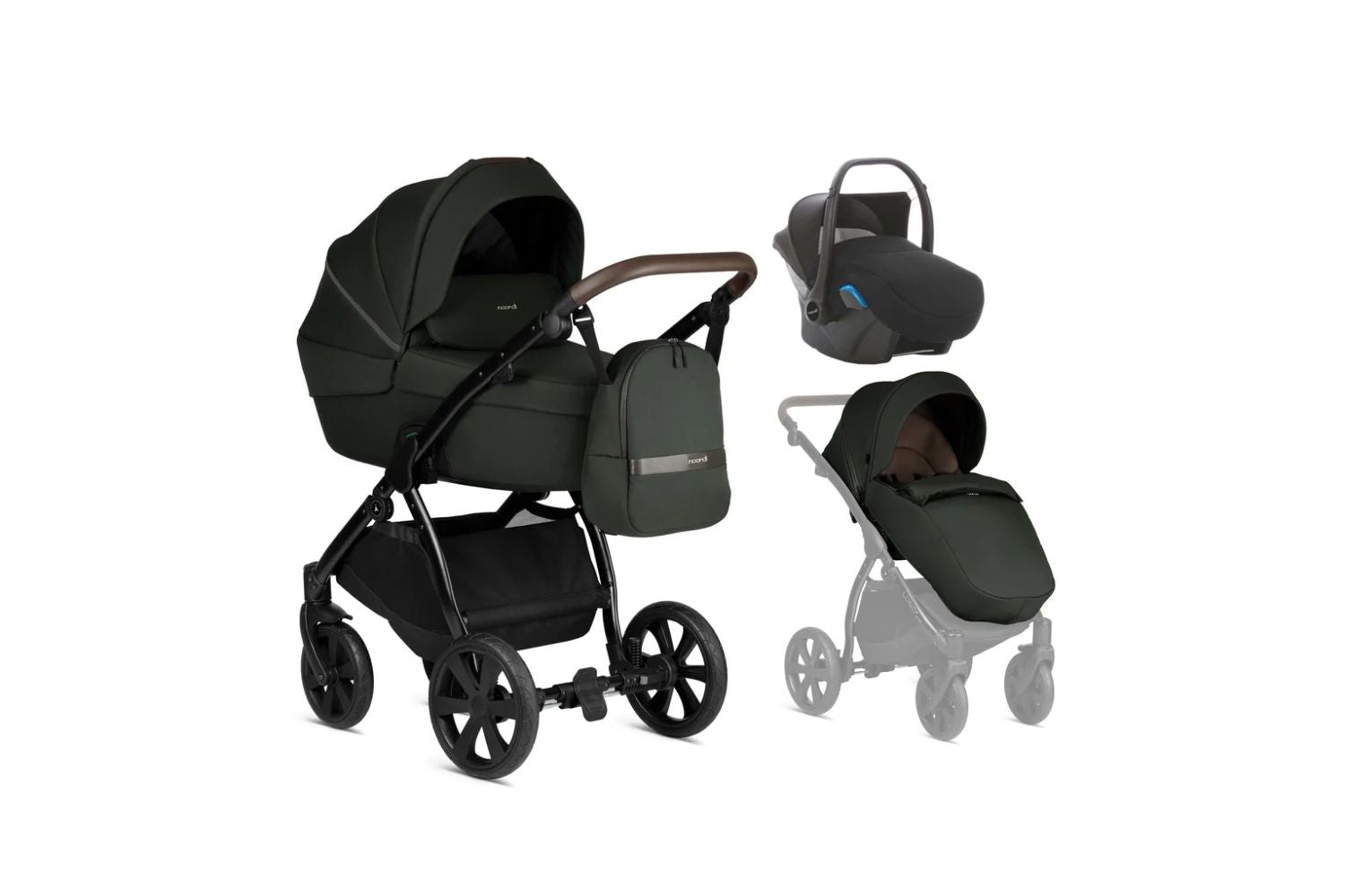 Noordi 3IN1 Luno All Trails 3-in-1 Travel System | Forest Green