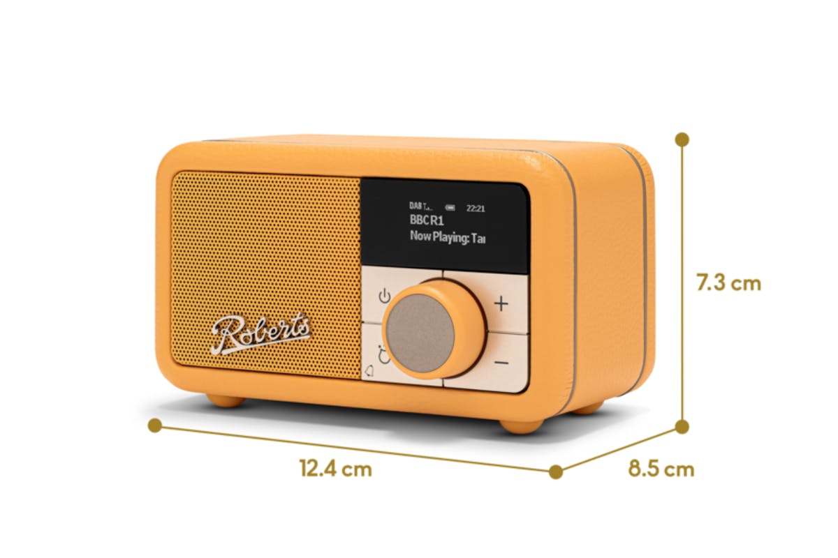 Roberts Revival Petite 2 FM Radio with Bluetooth | Sunburst Yellow-5