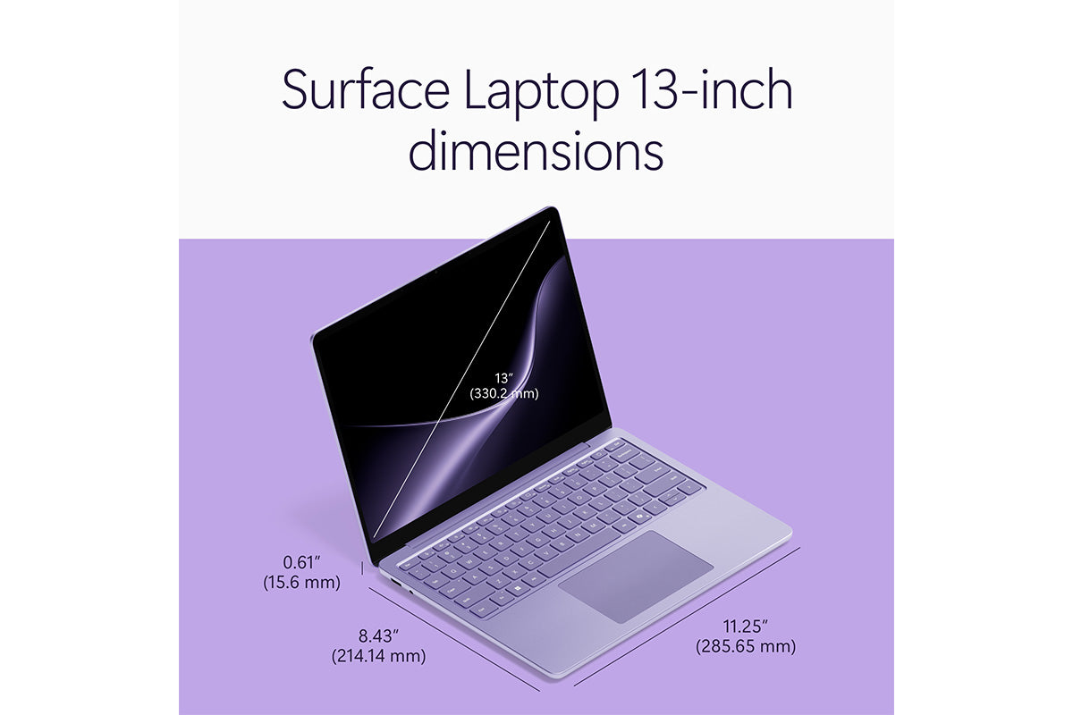 Microsoft Surface 13" Laptop Snapdragon X2 Plus (6 Core) | 16GB | 512GB | Qualcomm Adreno™ | Violet-13