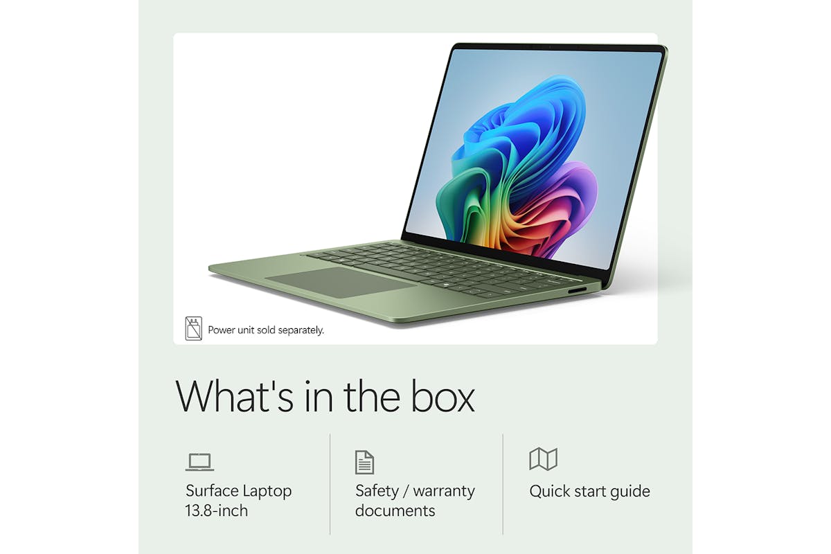 Microsoft Surface 13.8" Laptop Snapdragon X2 Elite (12 Core) |16GB | 512GB | Jade | Qualcomm Adreno-18