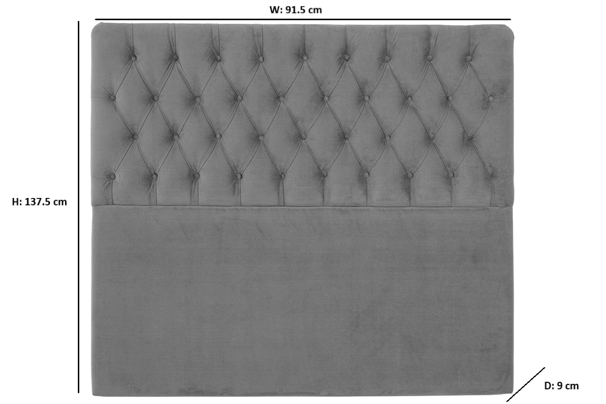 Briody | Claudette 54" Headboard | Single | 3ft | Colour Options-2