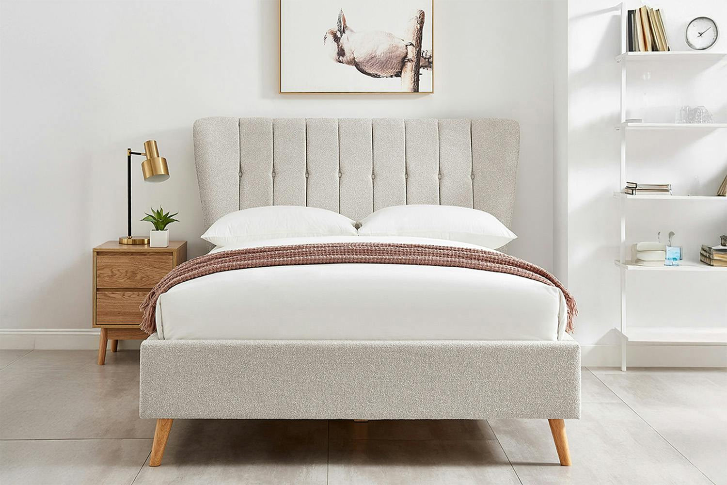 Mia Bed Frame | Double | 4ft6 | Mink