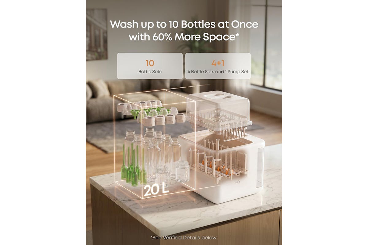 Eufy S1 Pro Baby Bottle Washer and Steriliser | T6010283-4