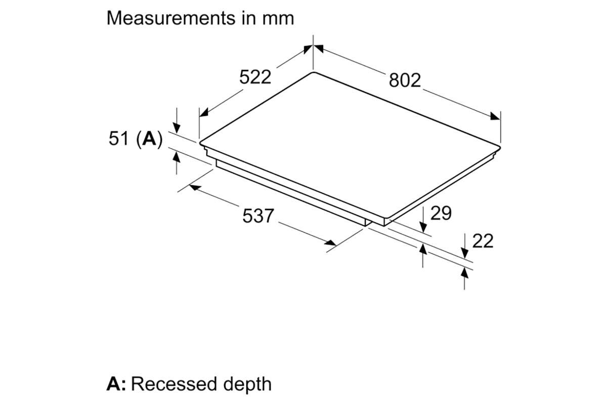 Neff N70 80cm Induction Hob | T68FHV4L0-6