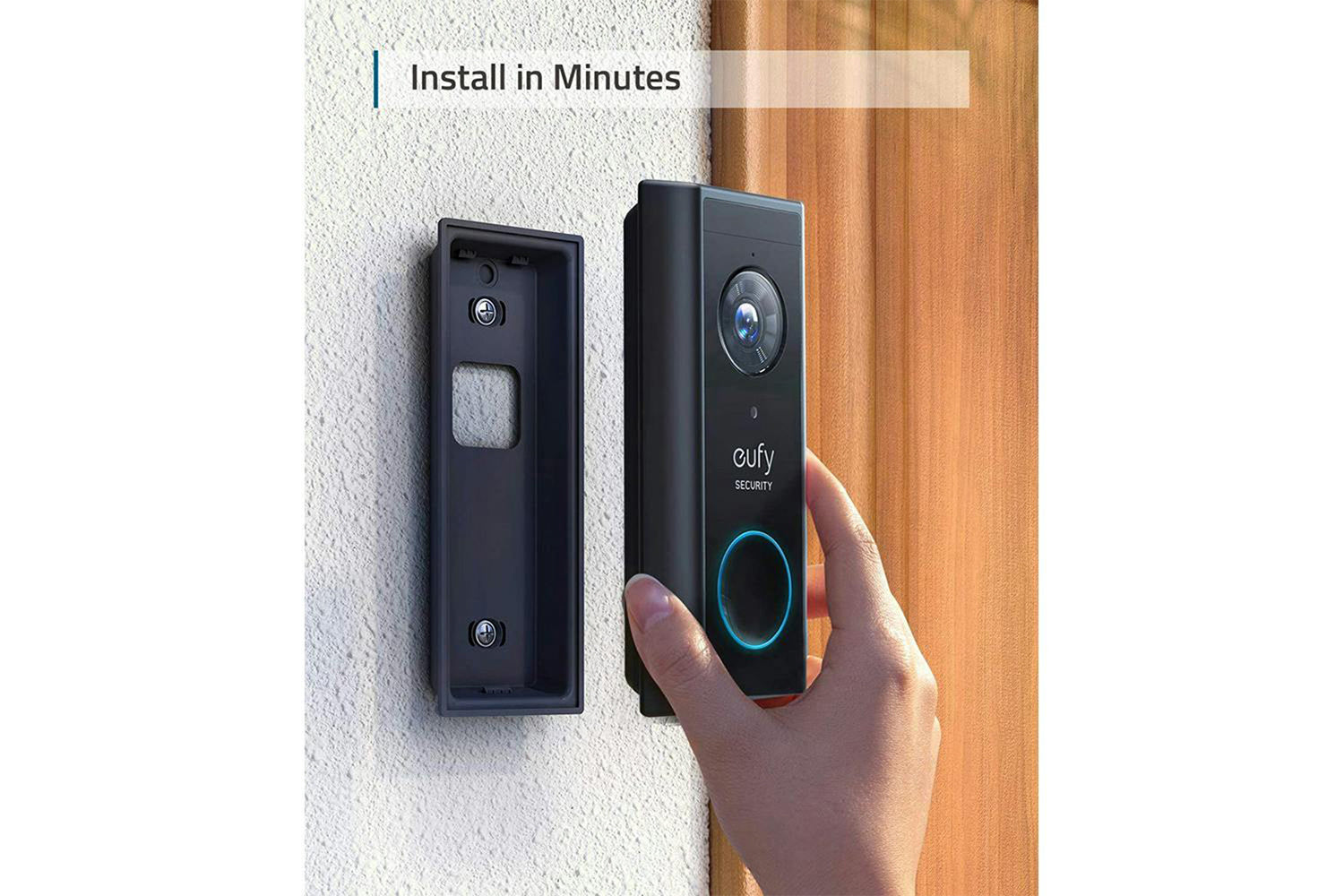 Eufy Wireless Add-on Video Doorbell | Black-5