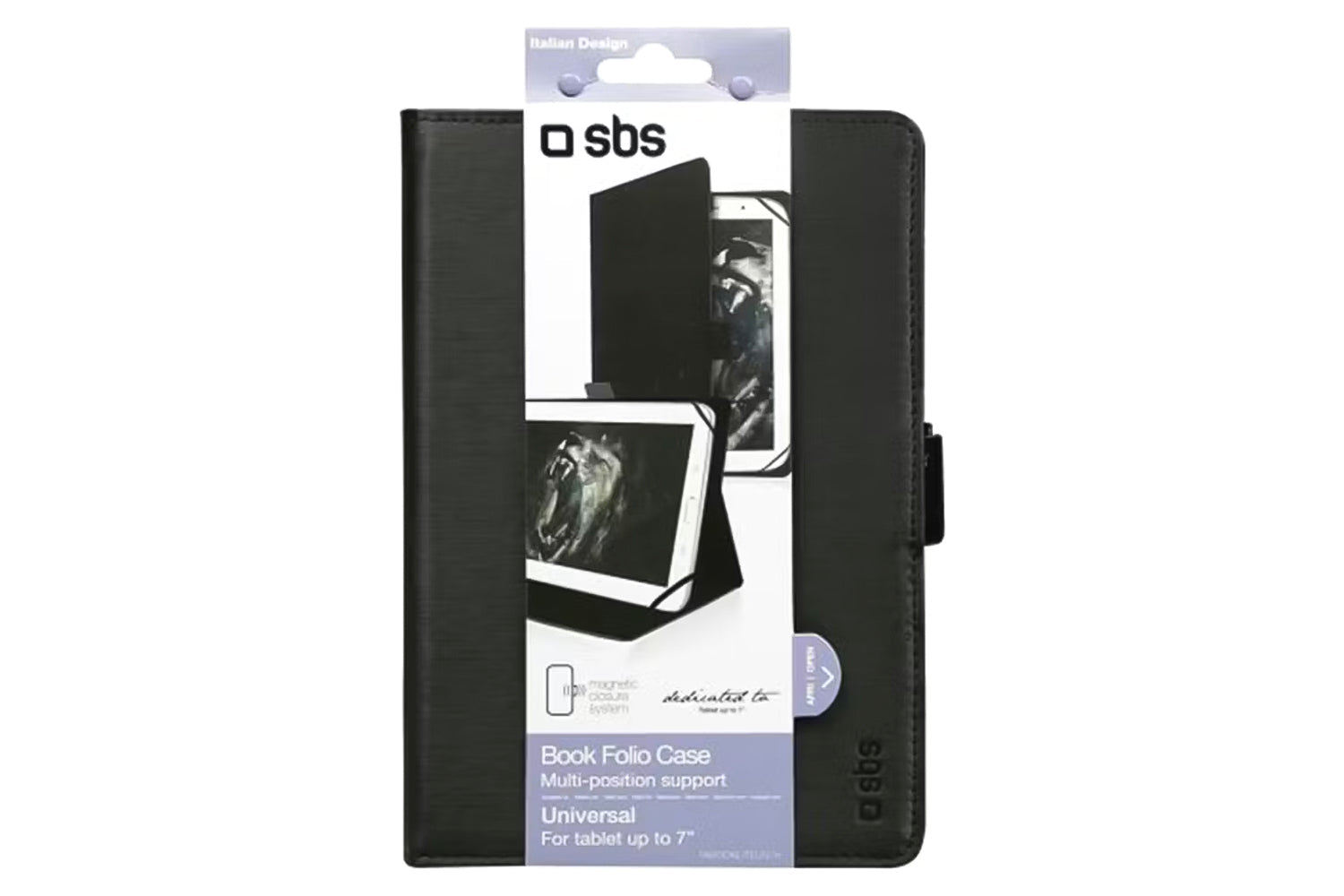 SBS Tablet 7'' Universal Book Cover Case | Black-3