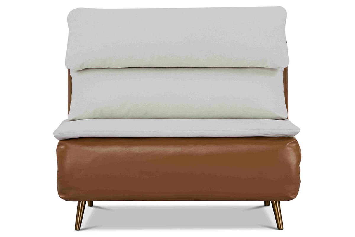 Henry 1 Seater Sofa Bed | Tan/Cream