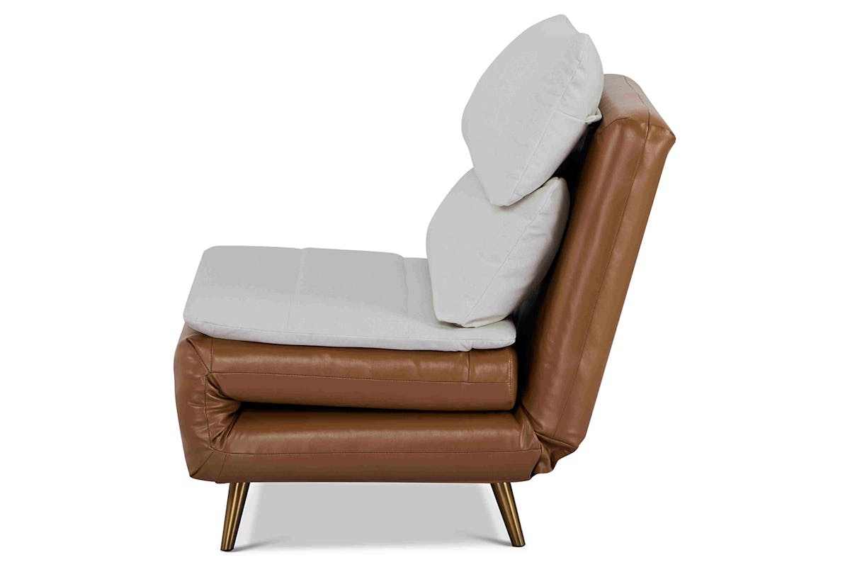 Henry 1 Seater Sofa Bed | Tan/Cream-3
