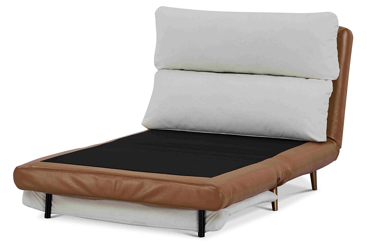 Henry 1 Seater Sofa Bed | Tan/Cream-5