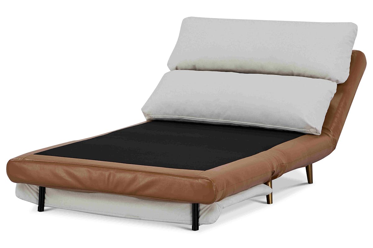 Henry 1 Seater Sofa Bed | Tan/Cream-6