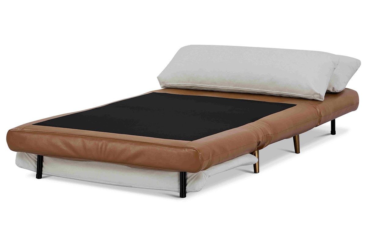 Henry 1 Seater Sofa Bed | Tan/Cream-7