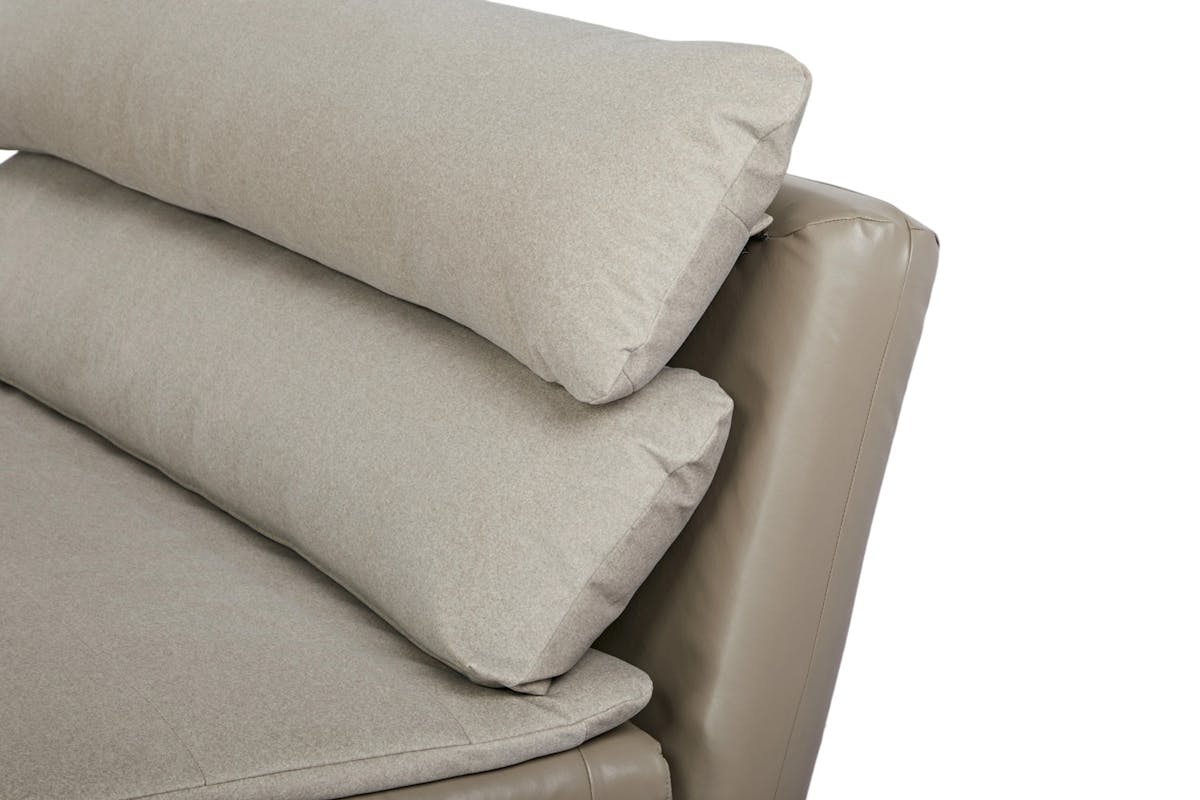 Henry 2 Seater Armless Sofa Bed | Taupe-12