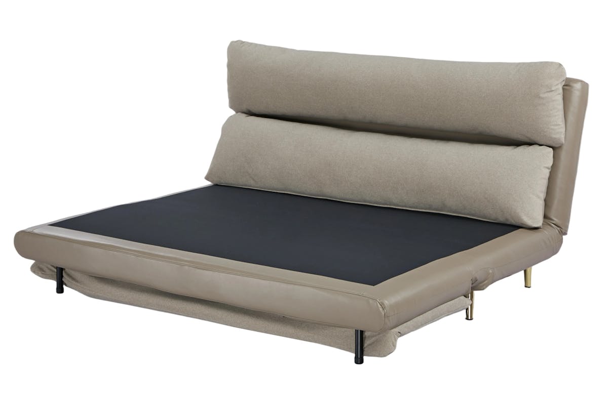 Henry 2 Seater Armless Sofa Bed | Taupe-4