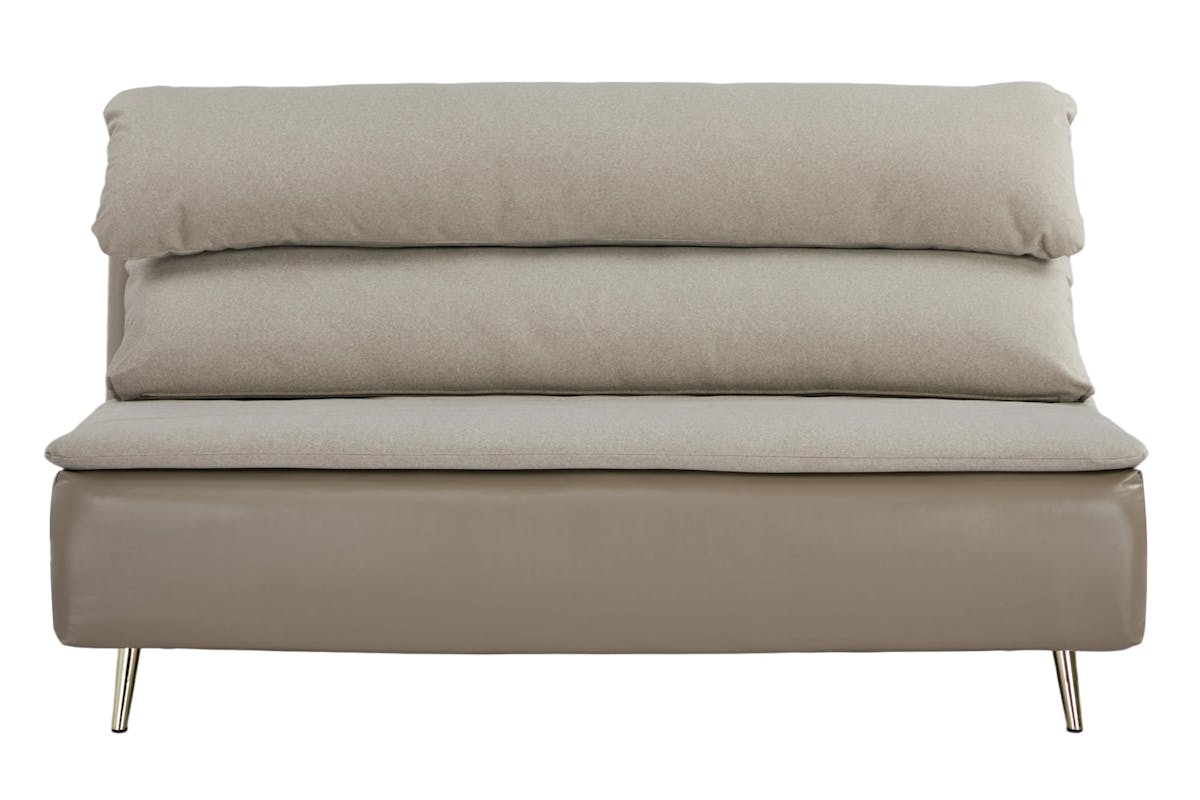 Henry 2 Seater Armless Sofa Bed | Taupe