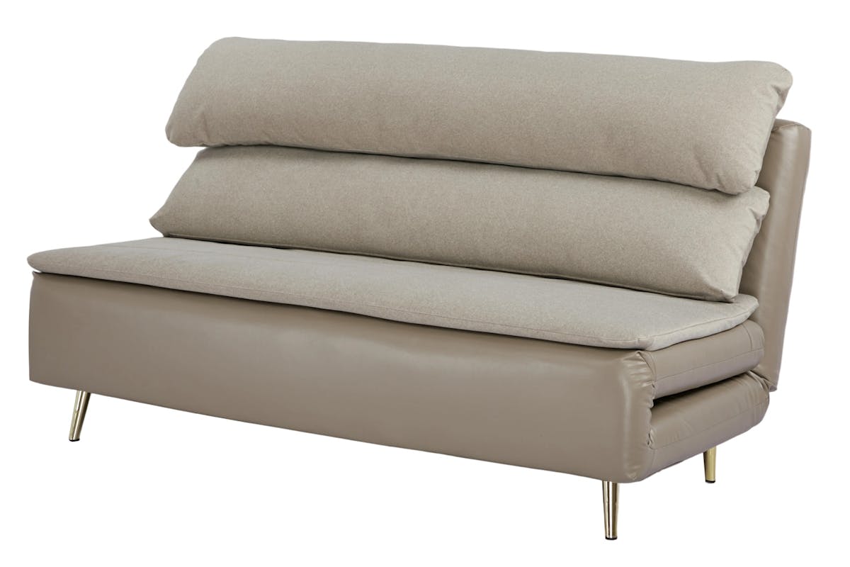 Henry 2 Seater Armless Sofa Bed | Taupe-5