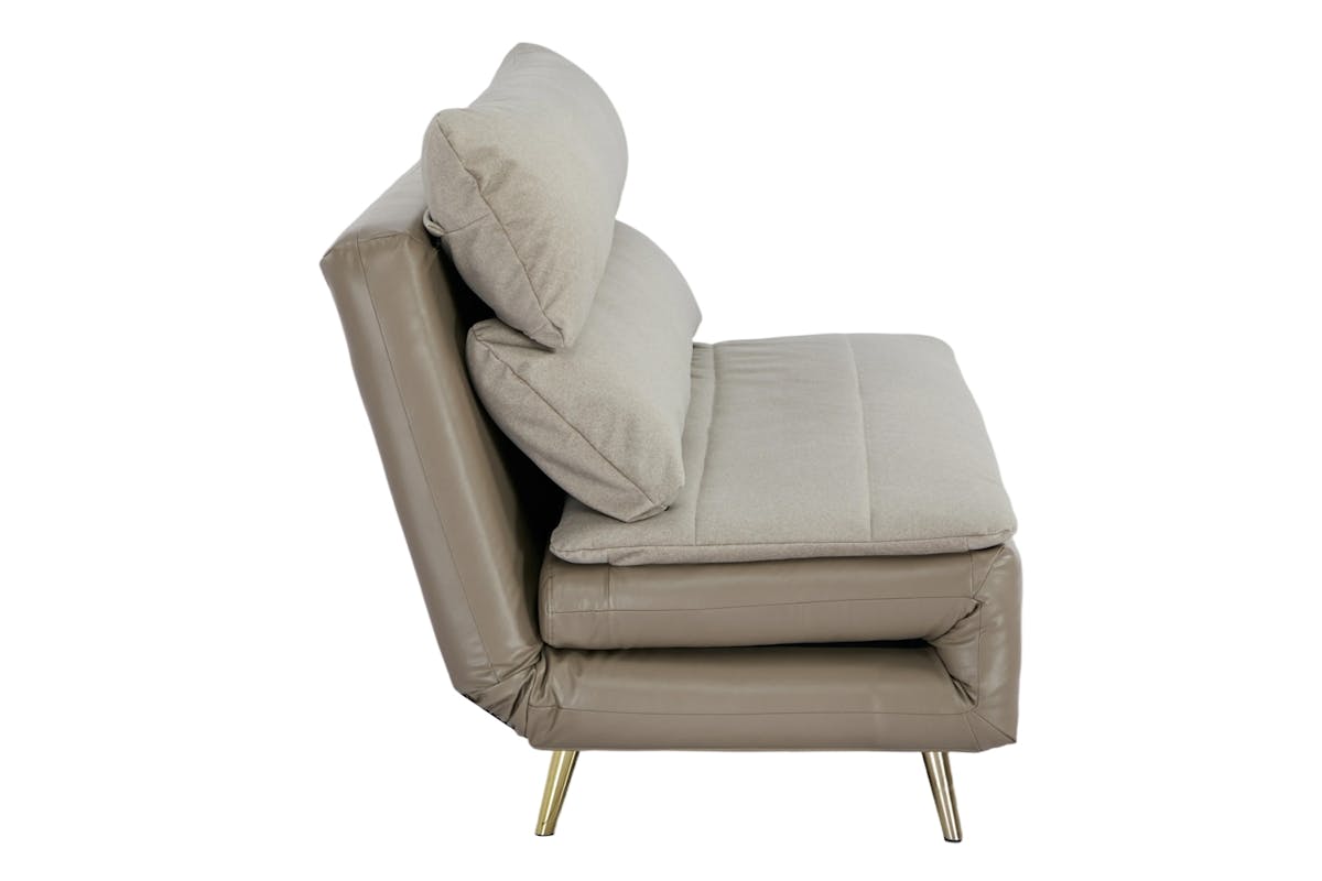 Henry 2 Seater Armless Sofa Bed | Taupe-6