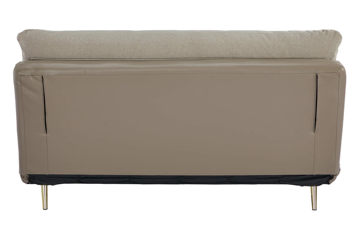 Henry 2 Seater Armless Sofa Bed | Taupe-7