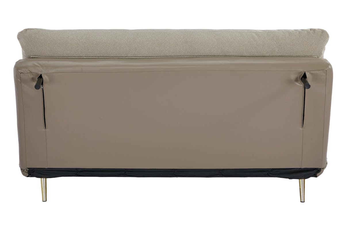 Henry 2 Seater Armless Sofa Bed | Taupe-8