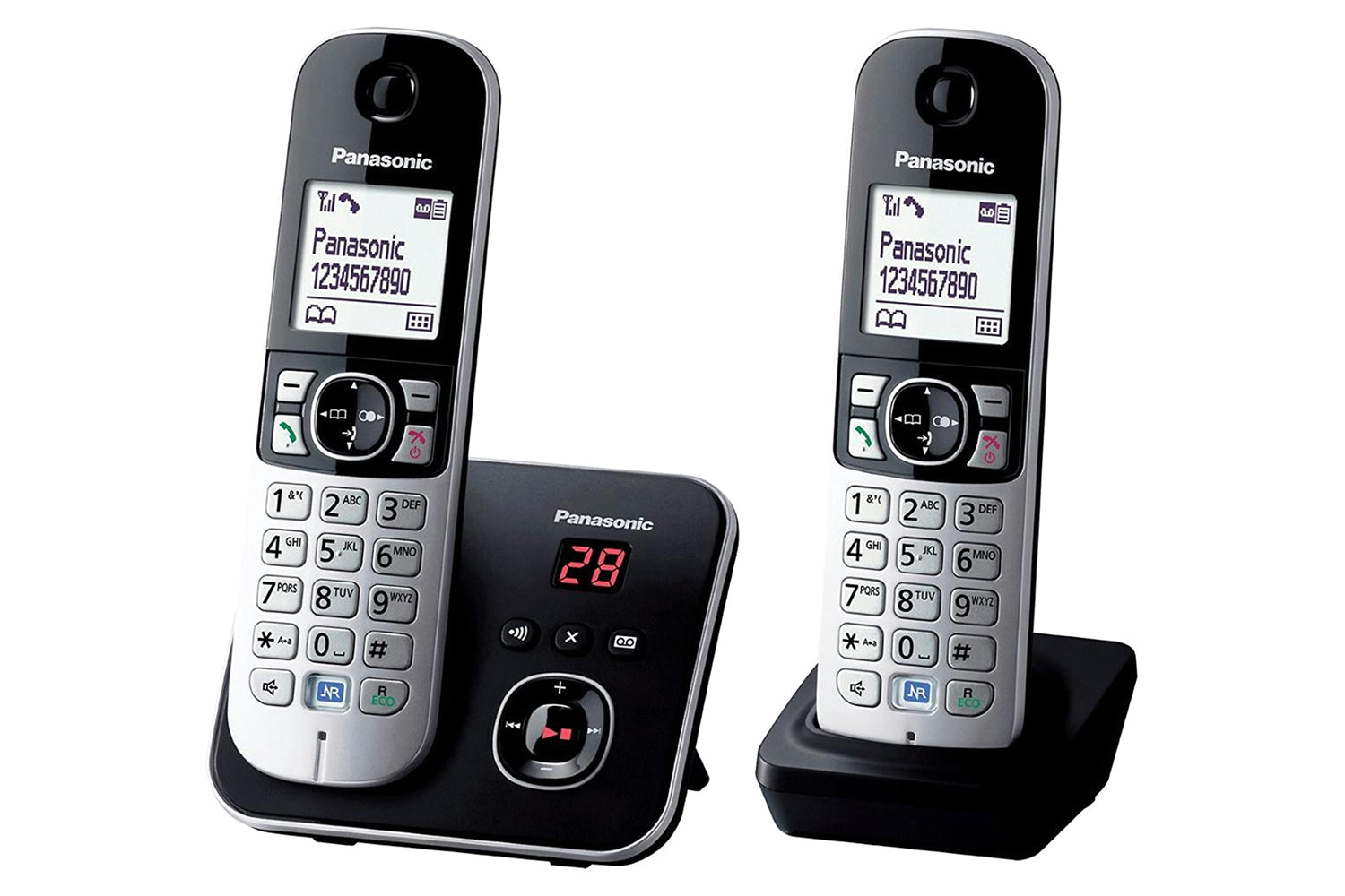 Panasonic KX-TG6822 Cordless Phone with Answering Machine | Twin Pack-3