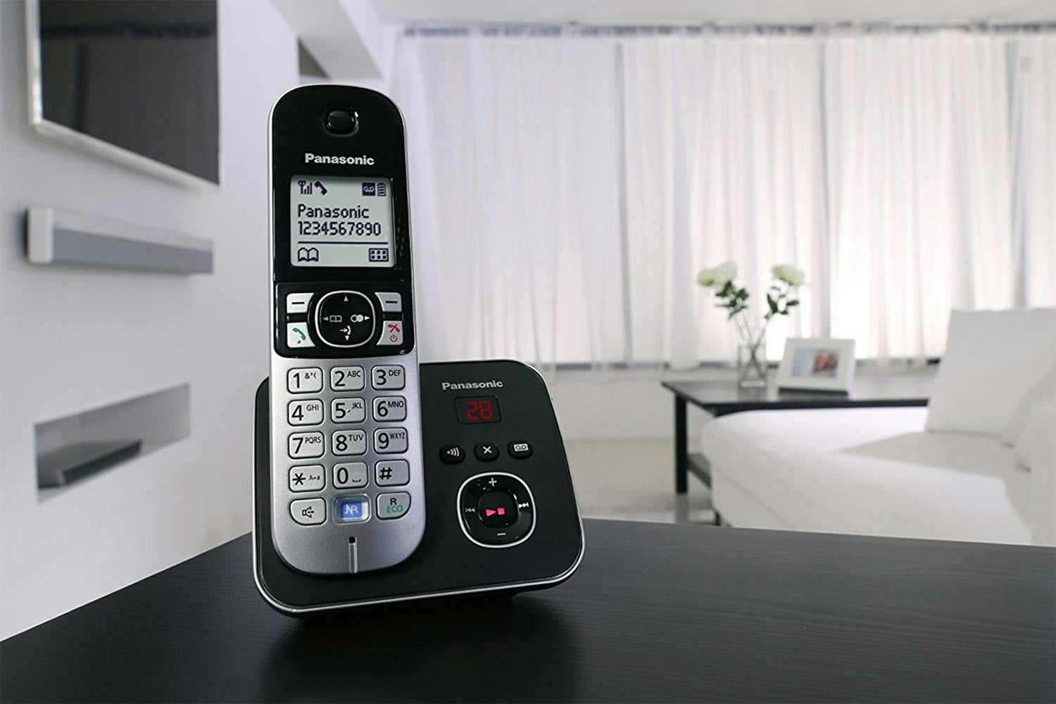 Panasonic KX-TG6822 Cordless Phone with Answering Machine | Twin Pack-4