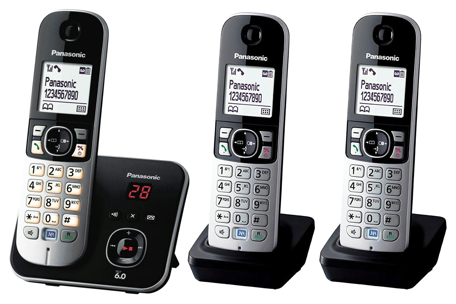 Panasonic TAP6823TRI Cordless Phone with Answering Machine | Trio