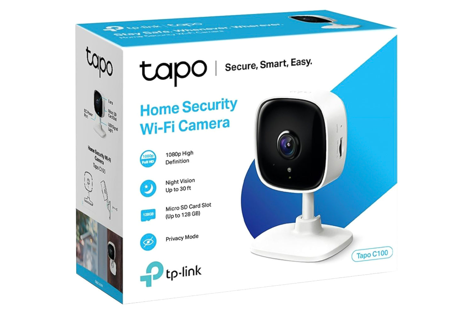 TP-Link Tapo Home Security Wi-Fi Camera | White-11