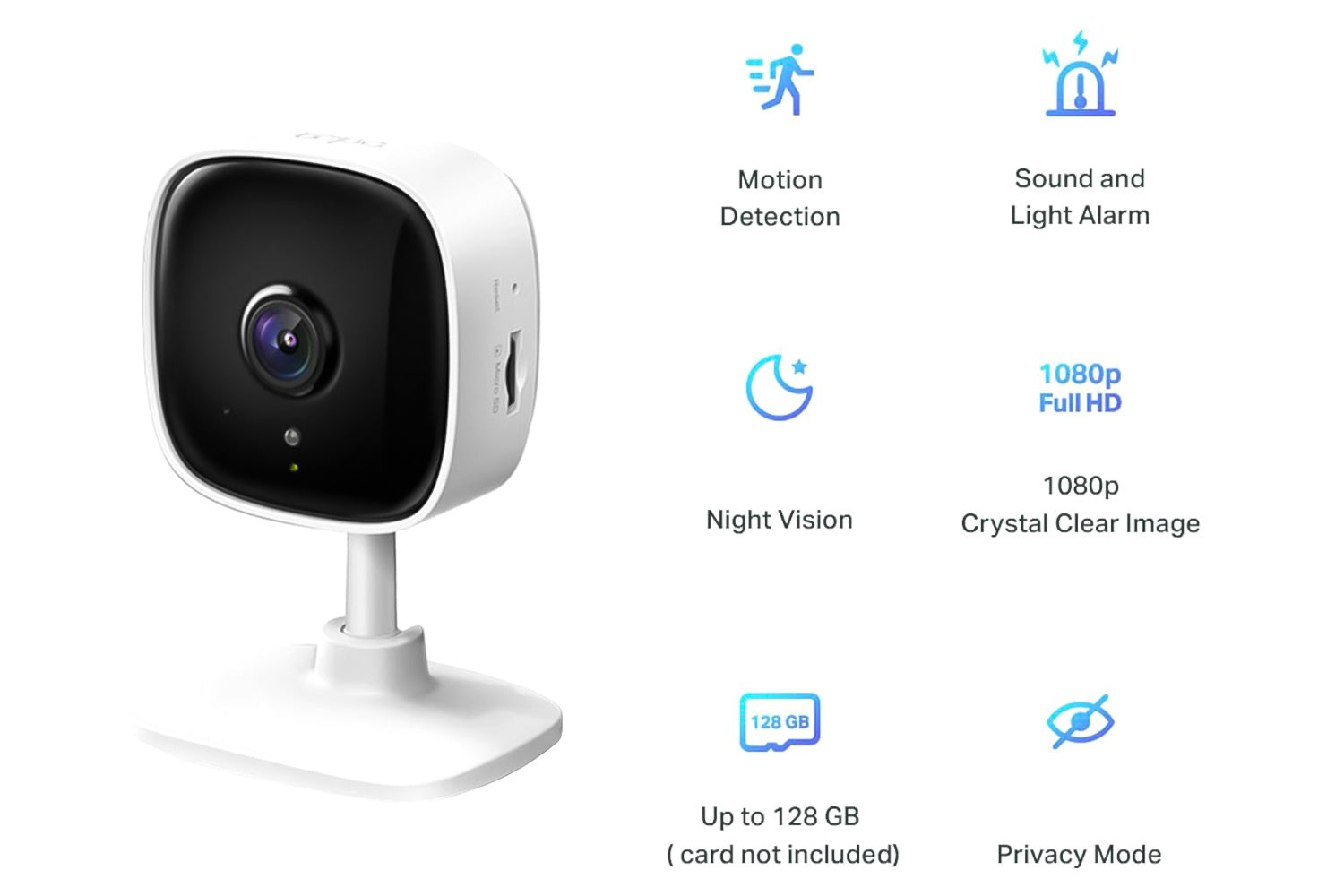 TP-Link Tapo Home Security Wi-Fi Camera | White-3