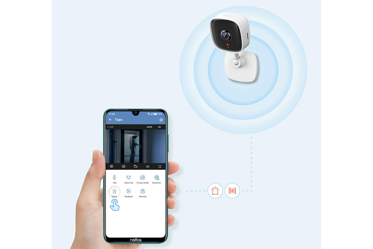 TP-Link Tapo Home Security Wi-Fi Camera | White-5