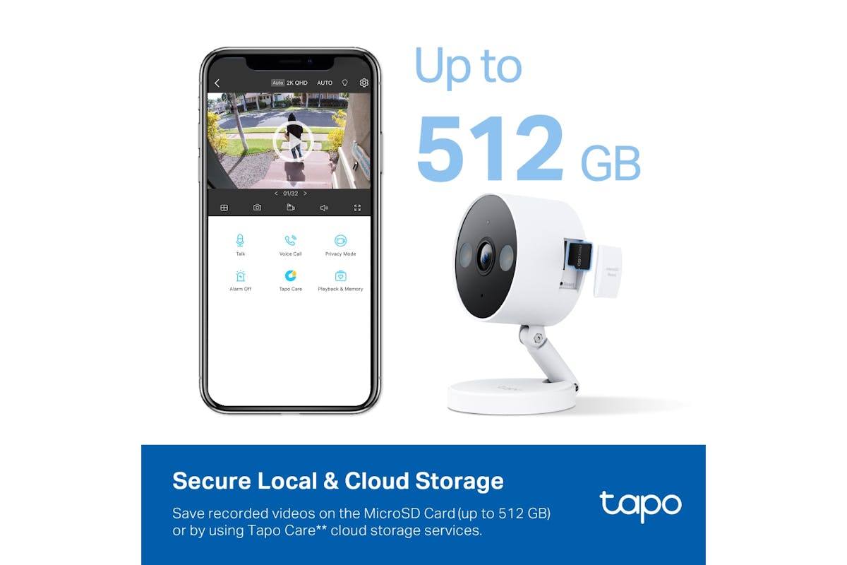 TP-Link Tapo Indoor/Outdoor Wi-Fi Home Security Camera | White/Black-7