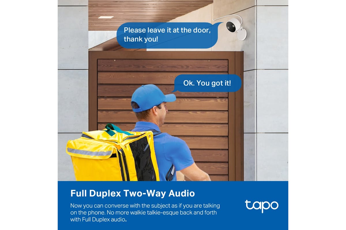 TP-Link Tapo Indoor/Outdoor Wi-Fi Home Security Camera | White/Black-8