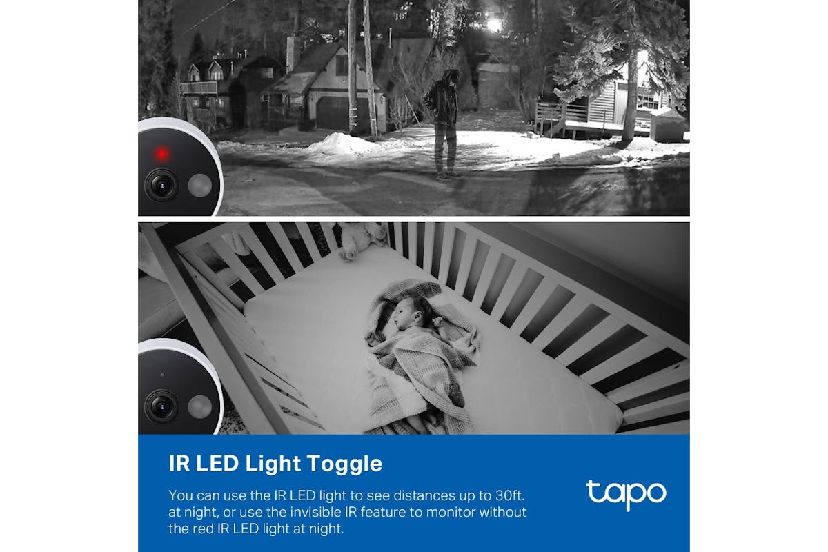 TP-Link Tapo Indoor/Outdoor Wi-Fi Home Security Camera | White/Black-9