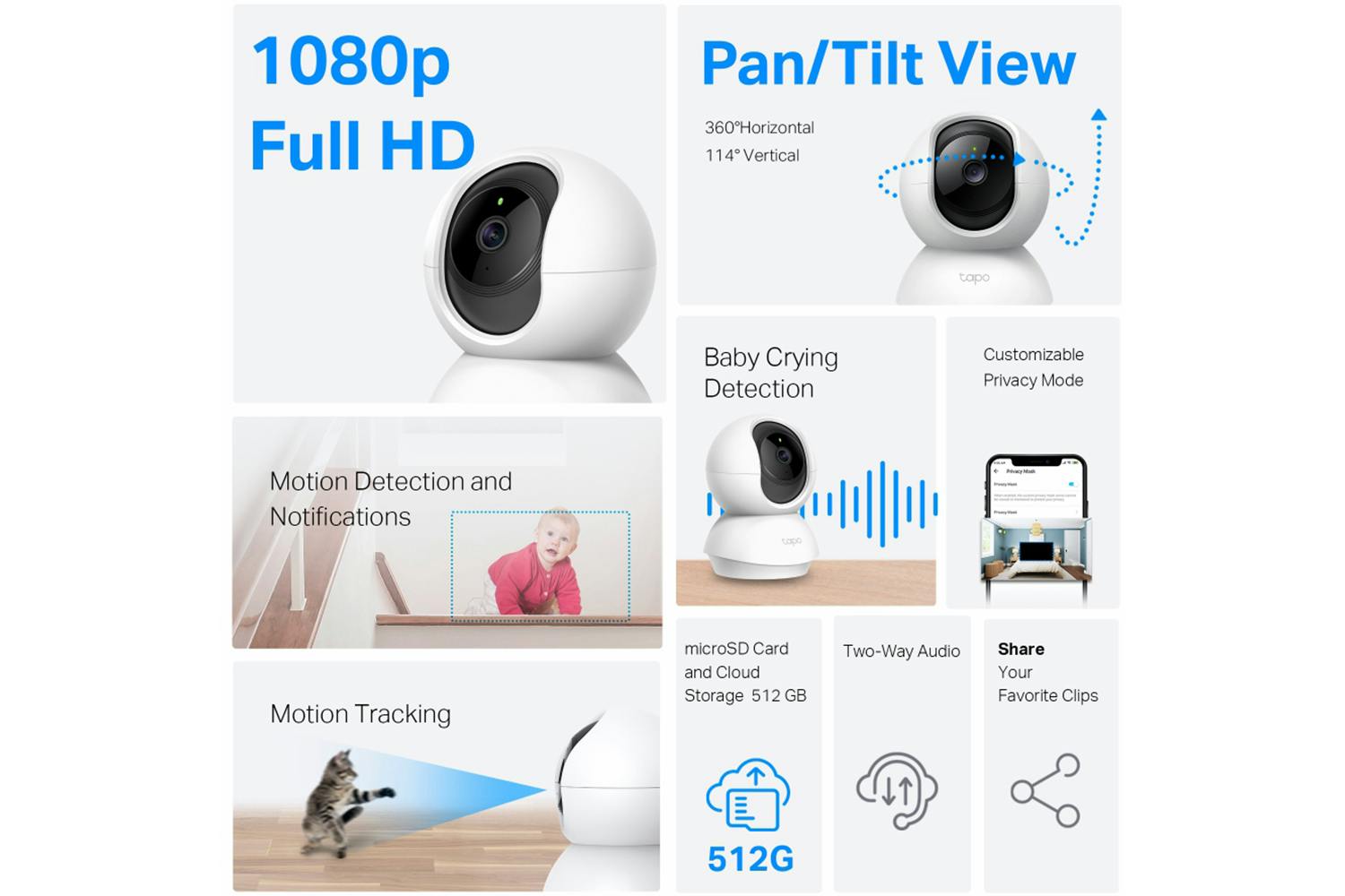 TP-Link Tapo Pan/Tilt Home Security Wi-Fi Camera | Pack of 2-2
