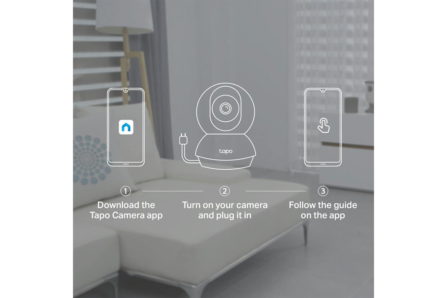 TP-Link Tapo Pan/Tilt Home Security Wi-Fi Camera | White-3