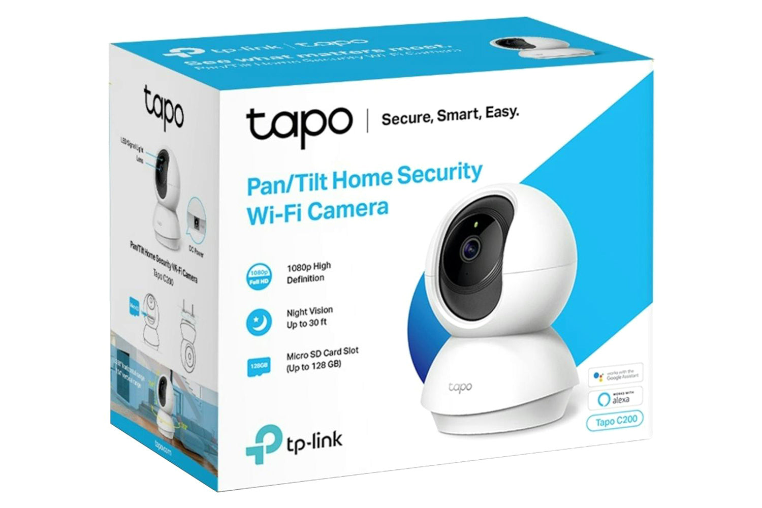 TP-Link Tapo Pan/Tilt Home Security Wi-Fi Camera | White-8