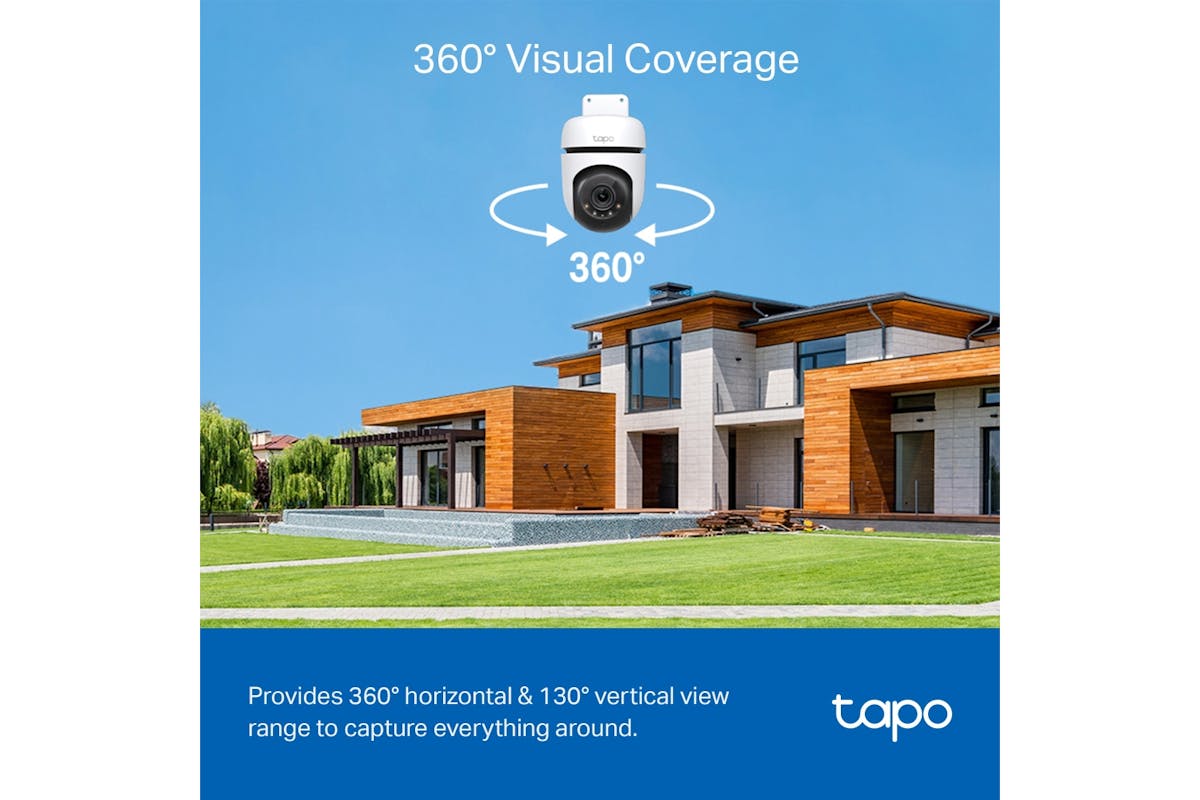 TP-Link Tapo Outdoor Pan/Tilt Security WiFi Camera | White/Black-6